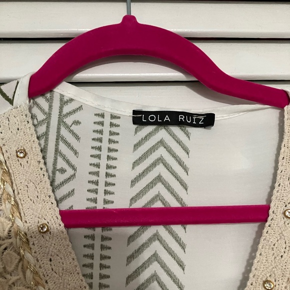 NWOT Boho Green Lola Ruiz  Maxi Dress Fits Medium Purchased in Spain - Picture 4 of 4